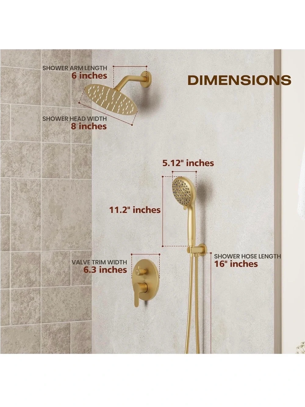 Shower faucet set